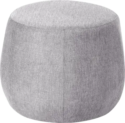 Zdjęcie produktu dla BELIANI Tapicerowany puf jasnoszary 61 x 61 cm nowoczesny salon sypialnia