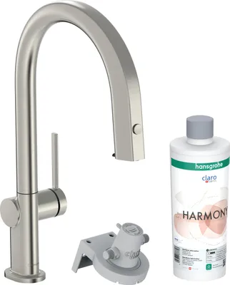 Produktbild von hansgrohe Aqittura M91 Küchenmischer Starter-Set mit Filtersystem 210, ausziehbar bis 76 cm, 1 Strahlart, mit sBox, 76800800