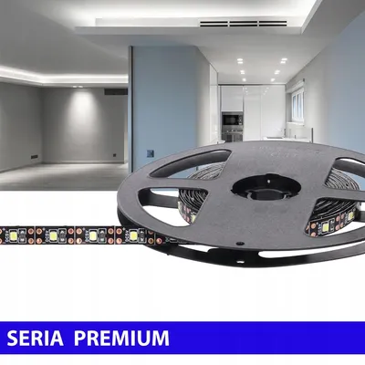 Immagine prodotto di Striscia LED Prescot, colore nero, circuito stampato, luce bianca fredda, 5 metri, 60 LED per metro