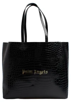 Produktbild von Palm Angels Damen-Tragetasche aus Leder mit Krokodilprägung PWNA062R24LEA0011076
