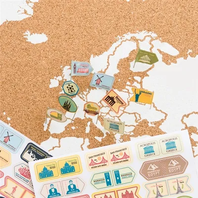 Produktbild von Monumentstifte für Pinnwand der Welt