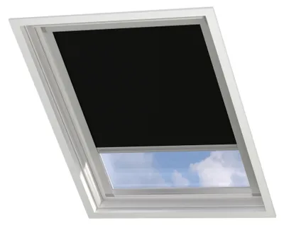 Produktbild von DTCH® Dachfenster verdunkelungsrollo für velux: SK01 schwartz mit Führungsschiene