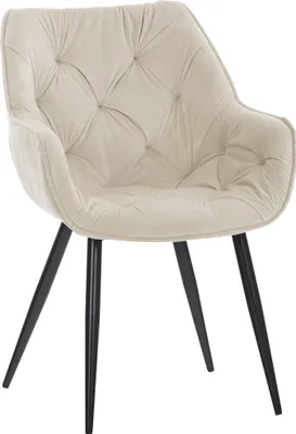 Produktbild von Stuhl HLO-CP88 Samt  creme