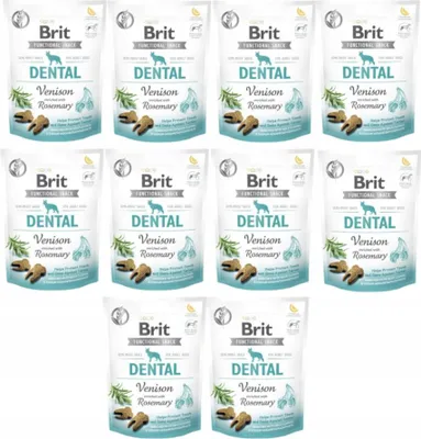 Produktbild von Brit Care Hunde-Funktionssnack DENTAL VENISON 10x150g