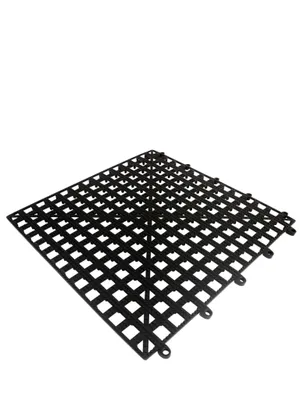 Image de Tapis en verre noir 33x33 cm