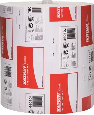 Produktbild von 6 KATRIN Handtuchrollen System M2 2-lagig hochweiß