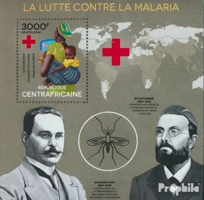 Produktbild von Briefmarken Zentralafrikanische Republik 2014 Mi Block 1184 (kompl. Ausgabe) postfrisch Malaria