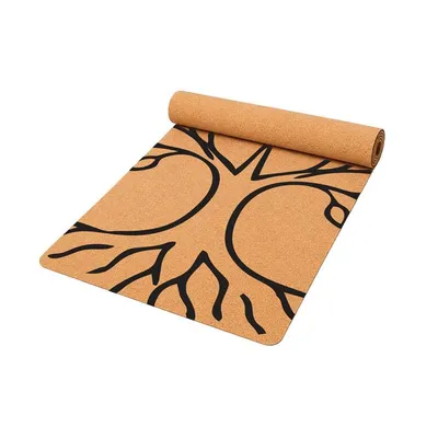 Produktbild von Korkmatte 61x183 cm mit Aufdruck SOUL TREE für Yoga, Fitness und Pilates