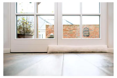 Produktbild von Zugluftstopper Windstopper für Türen und Fenster 93 x 15 cm in Weiß