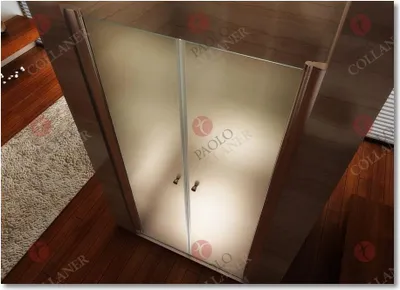 Produktbild von i-flair Duschtür 72-76 cm - Höhe: 185 cm, aus satiniertem 6 mm ESG Sicherheitsglas