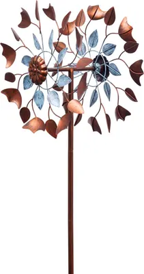 Produktbild von Kinetic Art: Metal Wind Spinner: Copper Leaf Duett