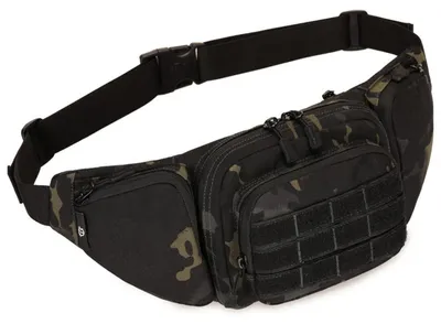 Image de Poche tactique de ceinture, idéale pour la nuit et le camouflage, en nylon 1000D