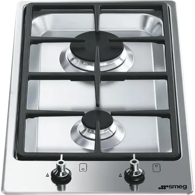 Zdjęcie produktu dla Smeg Classic PGF32G, Stal nierdzewna, Wbudowany, 30 cm, Gaz, Stal nierdzewna, 2 stref(y)