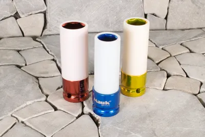 Produktbild von Mauk Schlagschrauber Nüsse 17/19/21 mm für Alufelgen inkl. Koffer; farblich codiert; CR-MO -