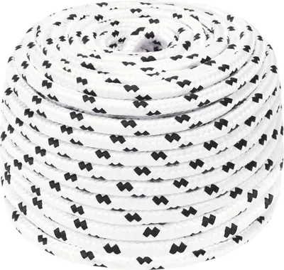Image de "2024 "Cordage Moderne Tressé Blanc 8 mmx25 m Polyester Hommie2910842