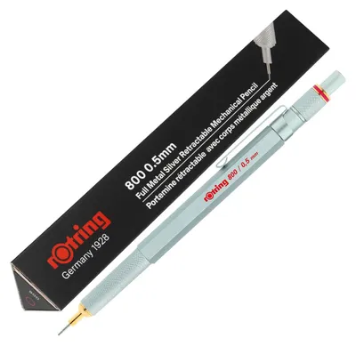 Image de ROTRING Feinminenstift 800 Silber 0,5 Geschenkbox