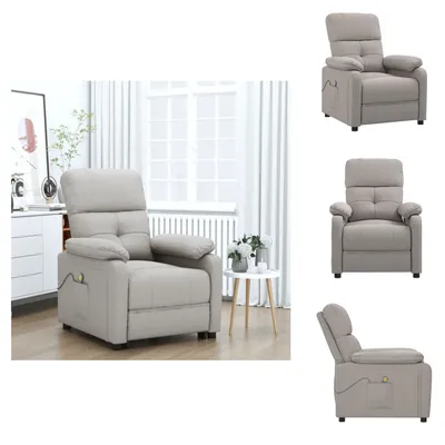 Produktbild von vidaXL Massagesessel Taupe Stoff - Massagesessel