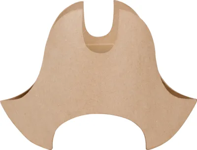 Produktbild von Décopatch Braunes Pappmaché, Piratenhut 23x12x22cm - Kartonbraun AC901C