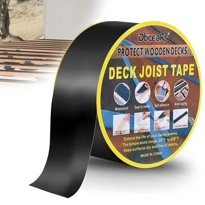 Produktbild von Inovra - DBREAKS Dachbalkband, 40 mm x 15 m, Dachreparationsband, Butylband, wasserdicht, Butyl-Klebeband, Bitumenband, selbstklebend, Butyl-Dichtungsband, Balkenband für die Abdichtung von Dächern