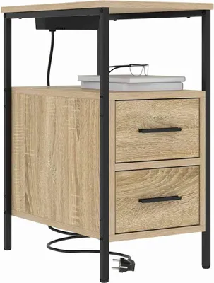 Immagine prodotto di vidaXL Comodino rovere Sonoma 30 x 48 x 61 cm Materiale a base di legno