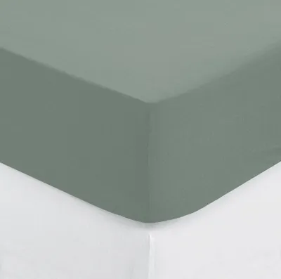 Produktbild von Spannbettlaken "carina" baumwolle seladongrün 140x190cm  - Atmosphera créateur d'intérieur