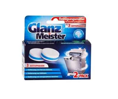Produktbild von GlanzMeister Spülmaschinenreiniger-Tabs 2 Stück