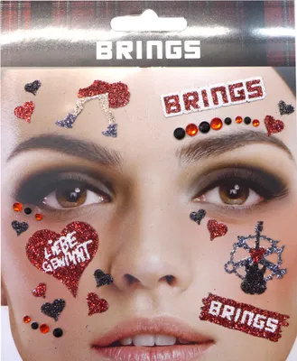 Produktbild von Gesichtstattoo Brings Tattoo Köln Musik Karneval Fasching Hautaufkleber Sticker