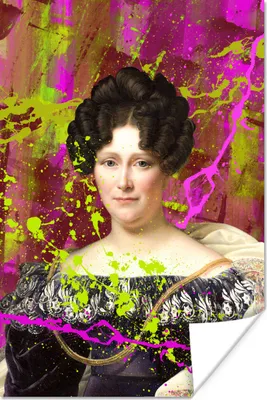 Produktbild von MuchoWow® Poster Johanna Henriette Engelen - Dubois Drahonet - Neon 60x90 cm - Wanddekoration