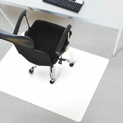 Produktbild von Bodenschutzmatte Teppichboden weiß 75 x 120 cm
