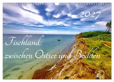 Produktbild von Fischland: zwischen Ostsee und Bodden (Wandkalender 2027 DIN A3 quer), CALVENDO Monatskalender