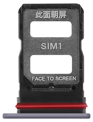 Image de Clappio, support pour double carte SIM Nano pour Xiaomi Redmi Note 14 Pro 5G, violet