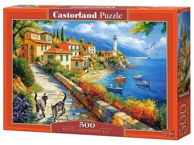 Zdjęcie produktu dla Puzzle 500 White Lighthouse Bay B-54237