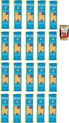Produktbild von De Cecco Spaghettoni N°412, 100% Italienisch Pasta Nudeln 20x 500g + Italian Gourmet Polpa 400g