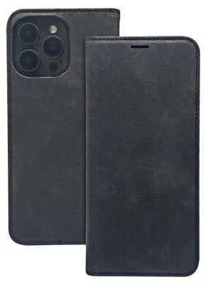 Zdjęcie produktu dla Etui Smart Suede Do Iphone 12 / 12 Pro 6,1" Czarne