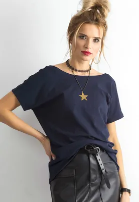 Produktbild von Basic Feel Good Kurzarm-T-Shirt für Frauen Elifir dunkelblau M