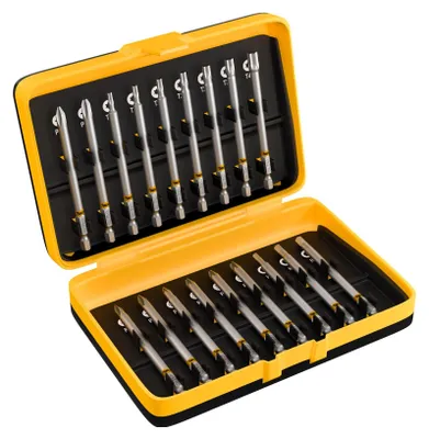 Image de Jeu de 18 embouts de tournevis à choc magnétiques, 90 mm