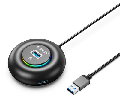 Immagine prodotto di Hub USB Orico YXR4-U3 RGB con 4 porte USB-A 3.0, cavo da 0,3 metri