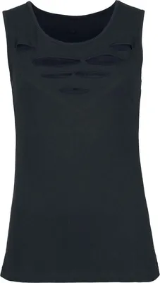 Produktbild von RED by EMP Damen schwarzes Top mit Cut-Outs S