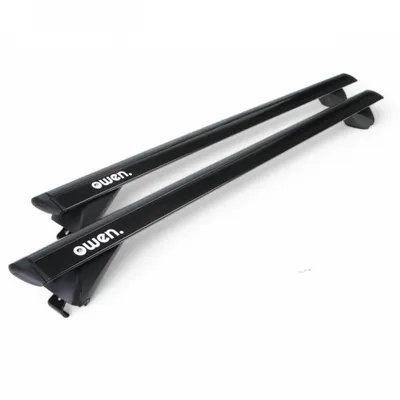 Obrázek produktu pro Střešní nosič Owen 3.0 Pro Black 120 cm - univerzální střešní nosič pro uzavřené a zapuštěné zábradlí | nosnost 90 kg | 2 minuty montáže | certifikát a GS