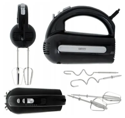 Produktbild von Camry CR 4218 Handmixer - 800W, 5 Geschwindigkeiten, Turbo-Funktion, Schwarz