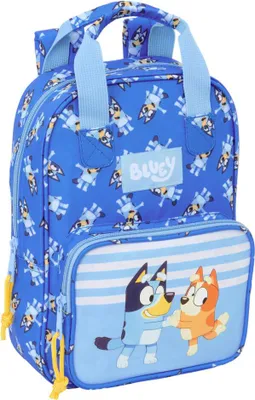 Zdjęcie produktu dla Safta | Plecak przedszkolny Bluey - 28x20x8 cm - Niebieski - Praktyczny, stylowy, przyjazny dla środowiska