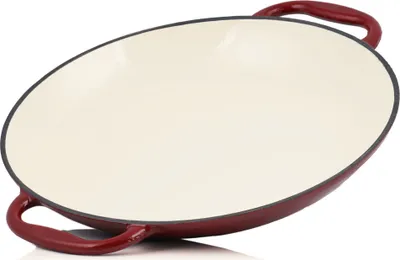 Produktbild von Mahlzeit Paella Pfanne | Ø 35 cm | Dark Cherry | Zwei Griffe, Gusseisen, Emailliert, Induktion