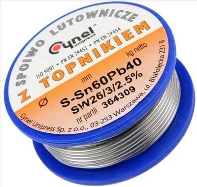 Productafbeelding van Lötzinn 2,5 mm, samenstelling Sn60PB40, 100 gram, merk Cynel