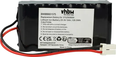 Produktbild von vhbw Akku Ersatz für Wiper 075Z60900A, 050Z38600A für Rasenmäher (5000mAh 25,9V Li-Ion)