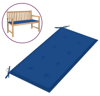 Produktbild von Gartenbank Auflage Bankauflage Sitzpolster Bankkissen für Gartenbänke und Sitzbänke Polsterauflage Outdoor Sitzkissen 100 x 50 cm Königsblau 180 x 50 x 3 cm