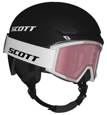 Produktbild von Scott Kinder Skihelm + Skibrille Keeper 2, Shield Junior, Blau/Grau, Schwarz, M