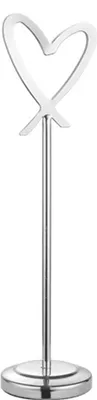 Produktbild von Edelstahl -Sitzkartenhalter Hotel Restaurant Buffet Menü Clip Hochzeitstisch Name Kartenhalter Bankett Grußkarte Stand Partyzubehör-Silber