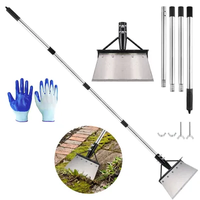 Produktbild von Reinigungsschaufel mit Stiel 170 cm, Gartenschaber Unkrautschaber