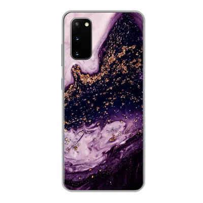 Produktbild von MuchoWow® Handyhülle Schutzhülle Hülle für Samsung Galaxy S20 Marmor - Gold - Naturstein Silikon Softcase Handy Hülle - Bild