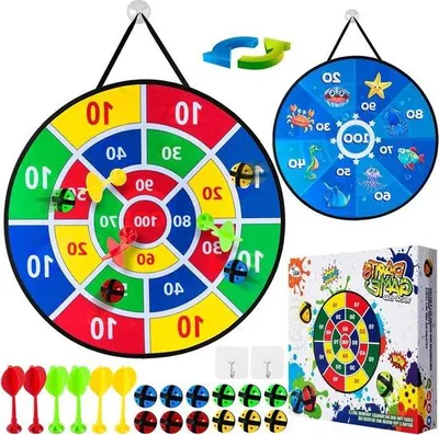 Produktbild von Blaues Doppeldartspiel 26 Zoll für Kinder ab 5 Jahren